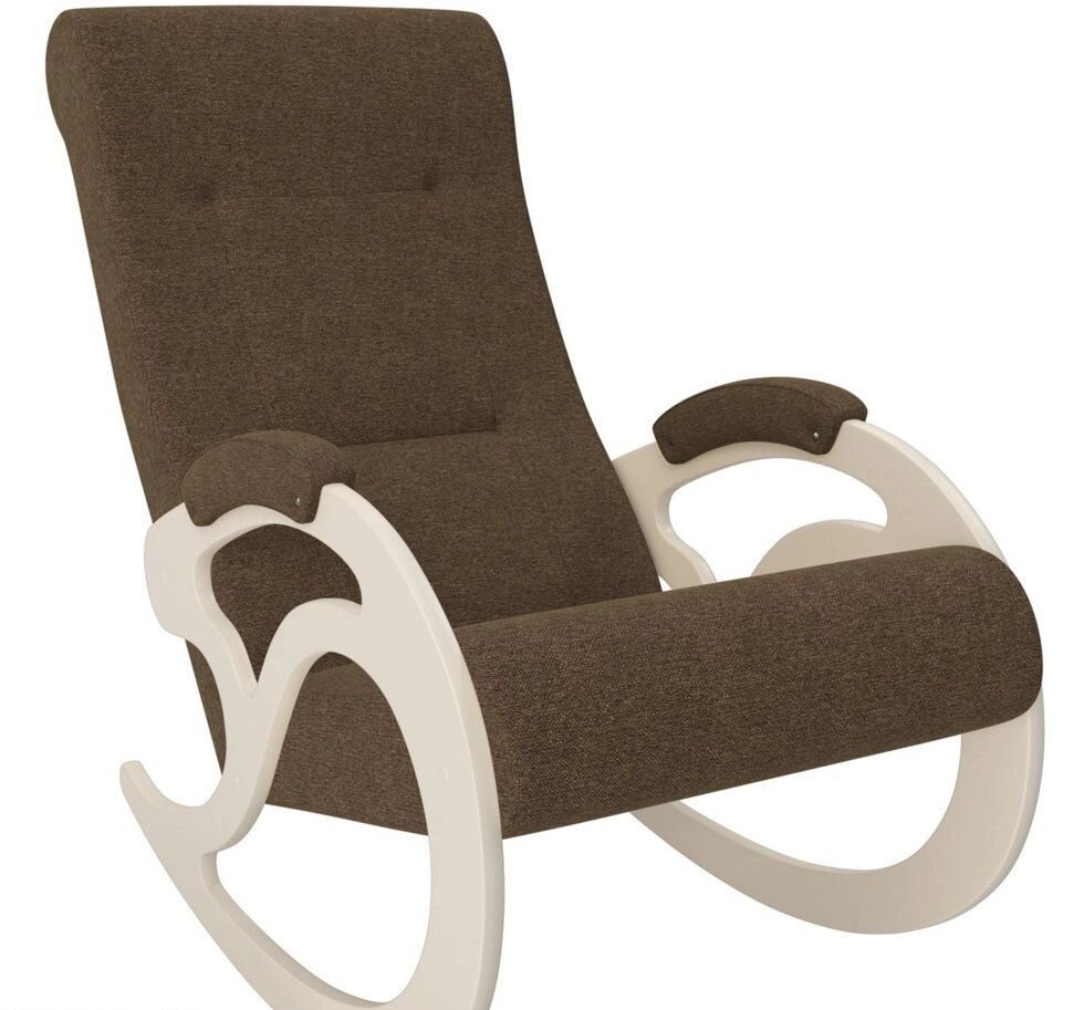 Кресло-качалка модель 5 Мальта 15 сливочный от компании Интернет-магазин «Hutki. by» - фото 1