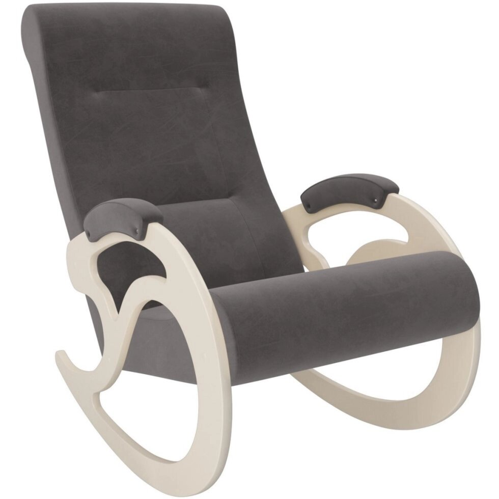 Кресло-качалка модель 5 Verona Antazite Grey сливочный от компании Интернет-магазин «Hutki. by» - фото 1