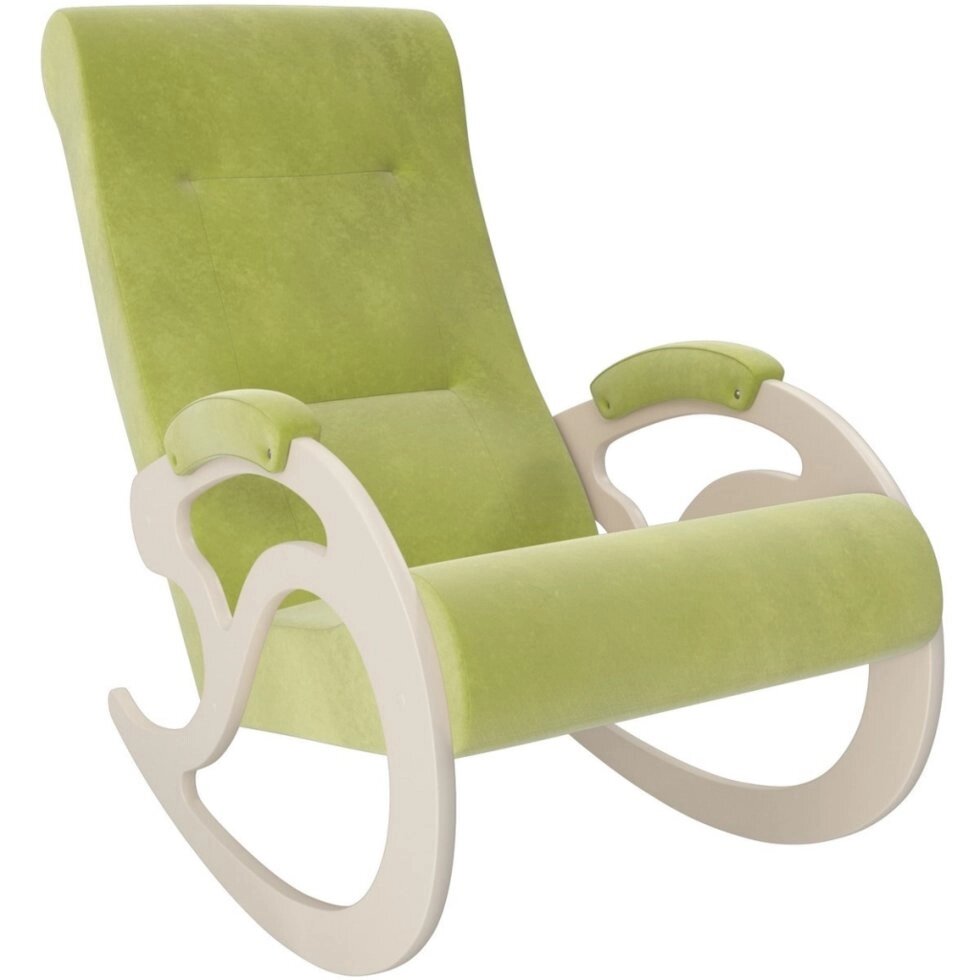 Кресло-качалка модель 5 Verona Apple Green сливочный от компании Интернет-магазин «Hutki. by» - фото 1