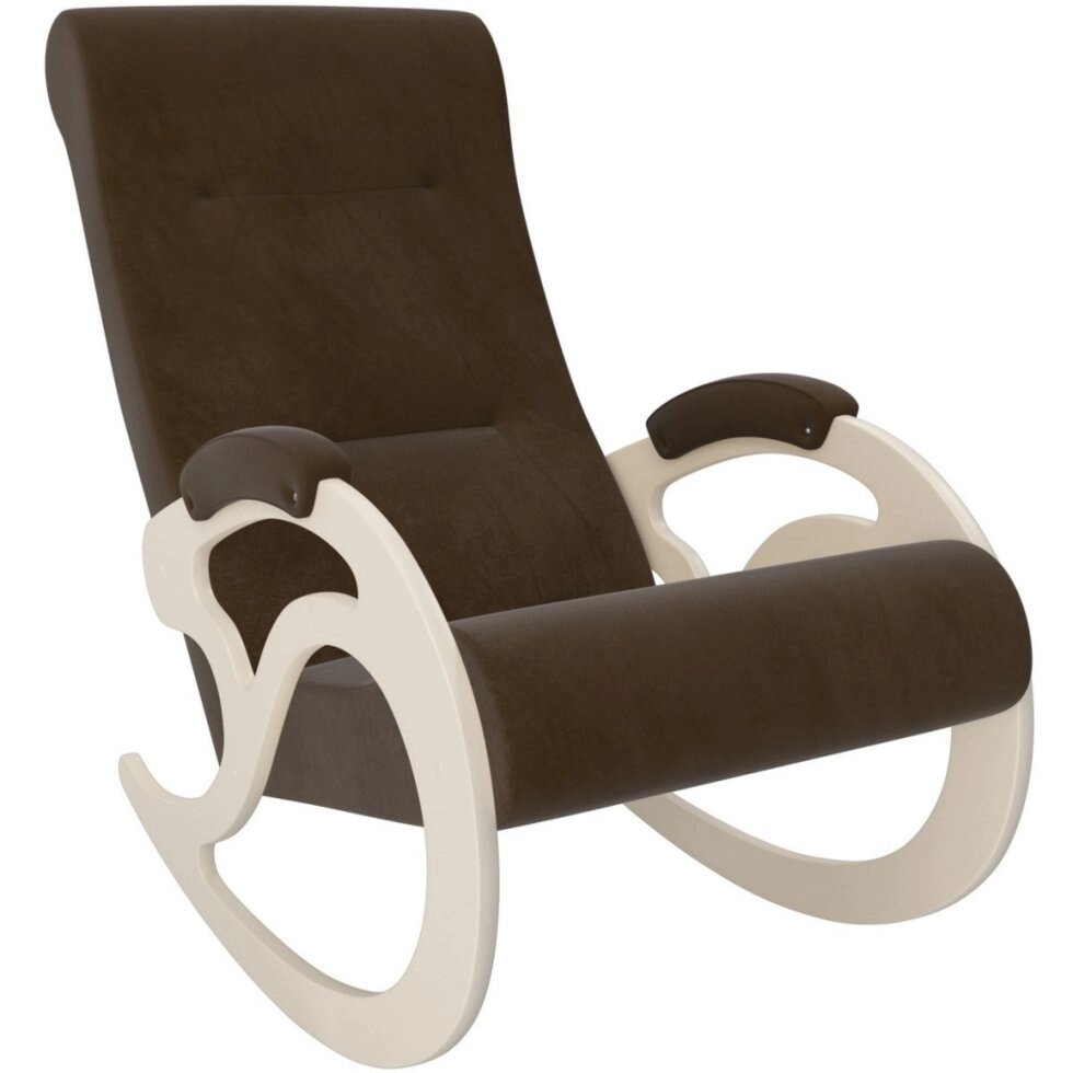 Кресло-качалка модель 5 Verona Brown сливочный от компании Интернет-магазин «Hutki. by» - фото 1