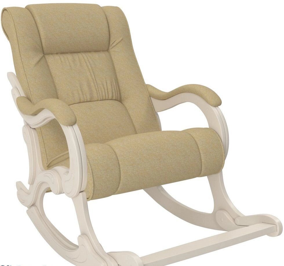 Кресло-качалка Модель 77 Лидер Мальта 03 сливочный от компании Интернет-магазин «Hutki. by» - фото 1