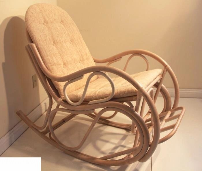 Кресло-качалка с подушкой МР 05/04 белый от компании Интернет-магазин «Hutki. by» - фото 1