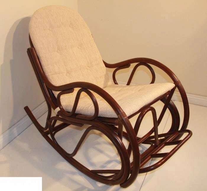 Кресло-качалка с подушкой МР 05/04 шоколад от компании Интернет-магазин «Hutki. by» - фото 1