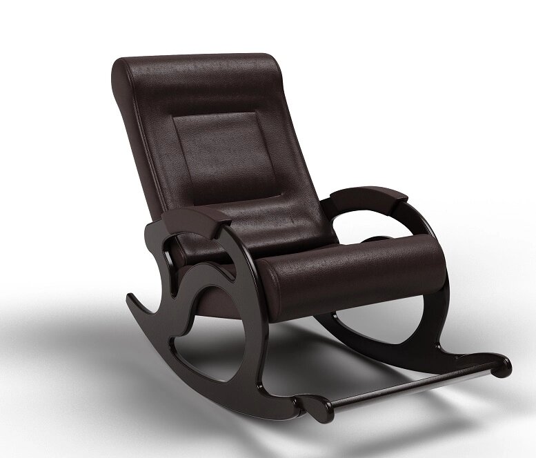 Кресло-качалка Тироль экокожа венге от компании Интернет-магазин «Hutki. by» - фото 1