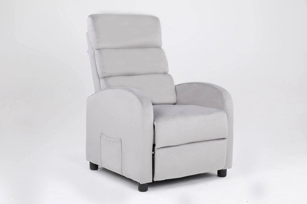 Кресло вибромассажное Calviano 2164 серый велюр от компании Интернет-магазин «Hutki. by» - фото 1