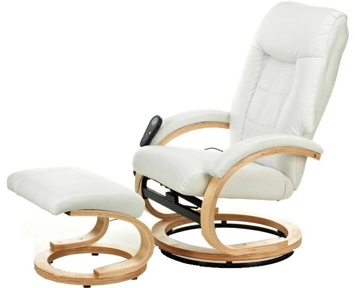 Кресло вибромассажное с пуфом LUCARO RECLINER beige от компании Интернет-магазин «Hutki. by» - фото 1