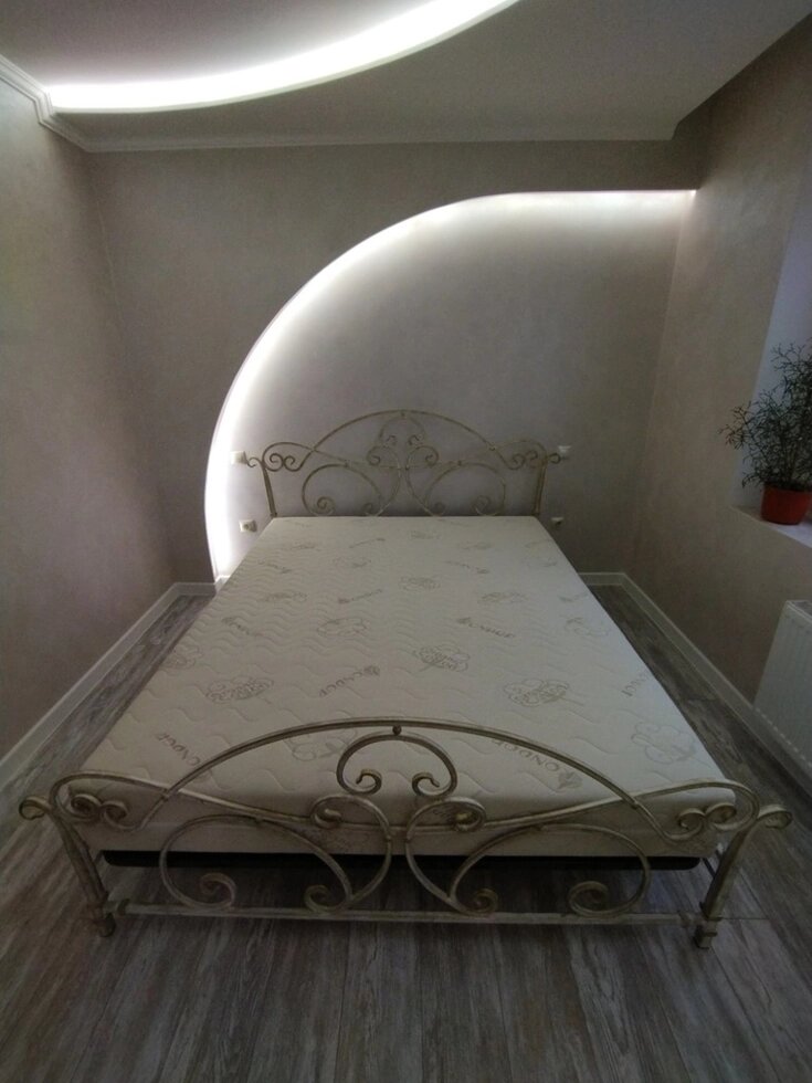 Кровать КД12 белый в золоте от компании Интернет-магазин «Hutki. by» - фото 1