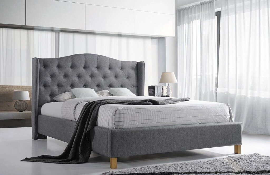 Кровать SIGNAL ASPEN 140 серый от компании Интернет-магазин «Hutki. by» - фото 1