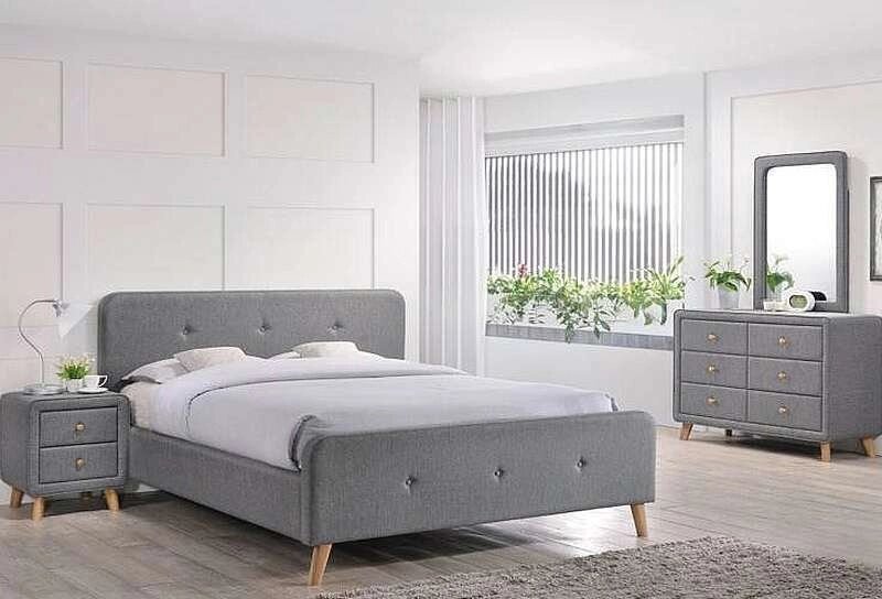 Кровать SIGNAL MALMO 180 серый от компании Интернет-магазин «Hutki. by» - фото 1