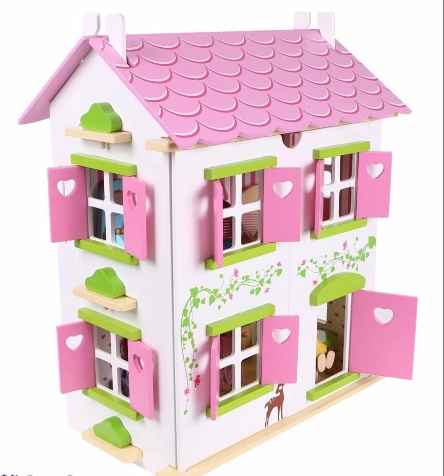 Кукольный домик 4104 земляничный от компании Интернет-магазин «Hutki. by» - фото 1