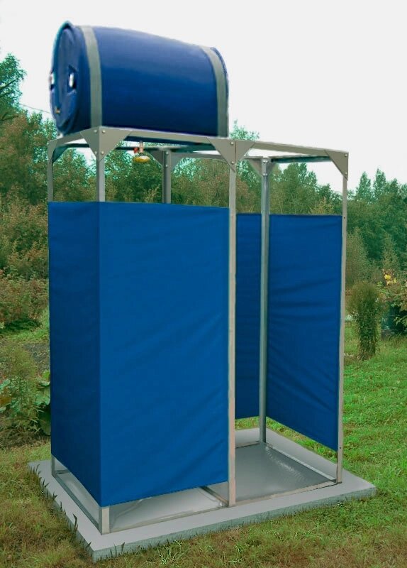 Летний душ для дачи Петромаш Садовый с подогревом 220 л с кабиной 1,6х0,8 м от компании Интернет-магазин «Hutki. by» - фото 1
