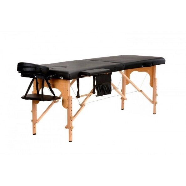 Массажный стол 2-с деревянный черный+сумка в подарок от компании Интернет-магазин «Hutki. by» - фото 1