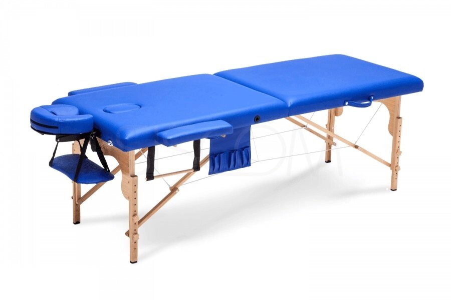 Массажный стол Body Fit складной 2-с бук синий XXL, 70 см от компании Интернет-магазин «Hutki. by» - фото 1