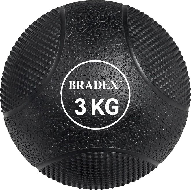 Медбол резиновый Bradex SF 0772 3кг от компании Интернет-магазин «Hutki. by» - фото 1