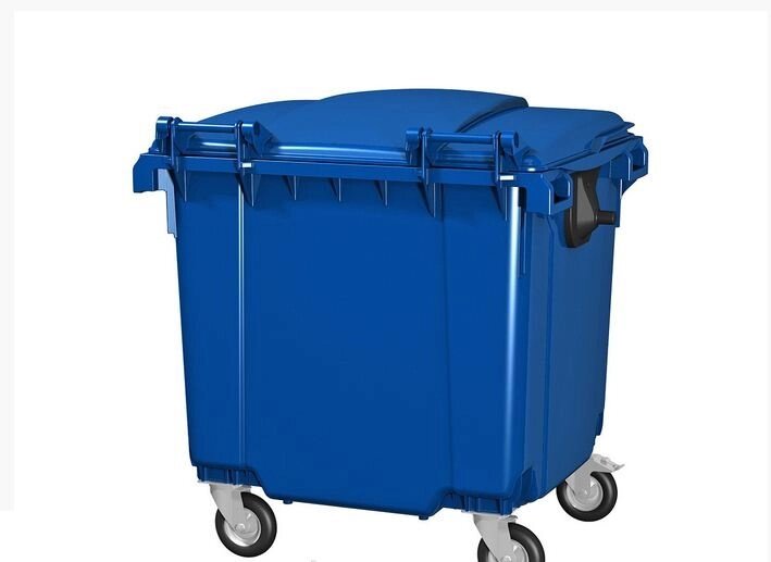 Мусорный контейнер 1100 л (синий) от компании Интернет-магазин «Hutki. by» - фото 1