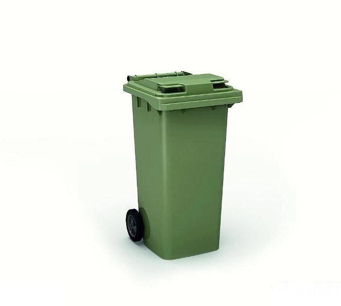 Мусорный контейнер 120 л (зеленый) от компании Интернет-магазин «Hutki. by» - фото 1