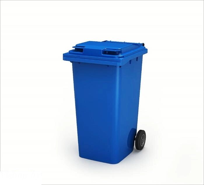 Мусорный контейнер 240 л (синий) от компании Интернет-магазин «Hutki. by» - фото 1