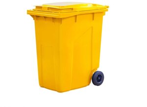 Мусорный контейнер 360 л (желтый)