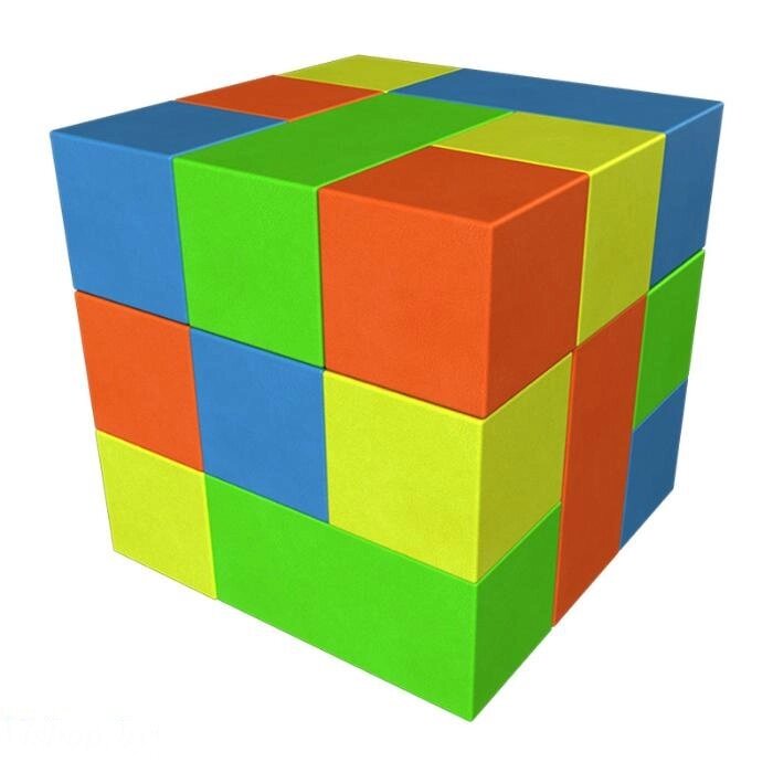 Мягкий конструктор Romana Кубик Рубика мини от компании Интернет-магазин «Hutki. by» - фото 1