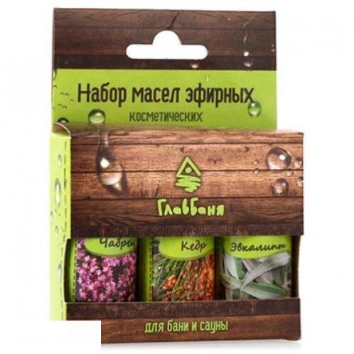 Набор масел эфирных (кедр, чабрец, эвкалипт) арт. Б704 от компании Интернет-магазин «Hutki. by» - фото 1