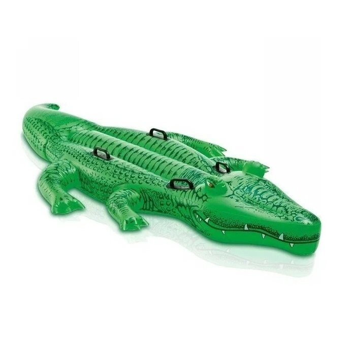 Надувная игрушка-наездник Intex Гигантский крокодил 203х114 см 58562NP 3+ от компании Интернет-магазин «Hutki. by» - фото 1