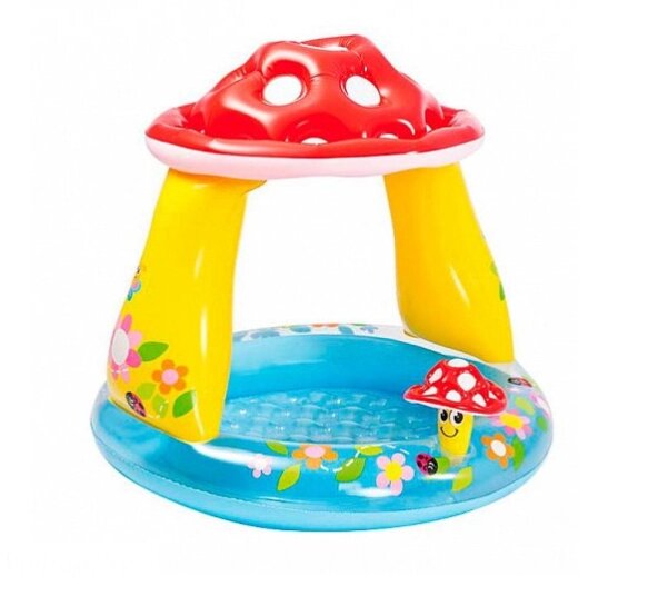 Надувной детский бассейн с навесом Intex 57114NP 102х89 см от компании Интернет-магазин «Hutki. by» - фото 1