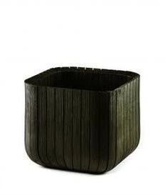 Напольный горшок "Wood Look Cube Planter S" (Куб Плэнтэр C) от компании Интернет-магазин «Hutki. by» - фото 1