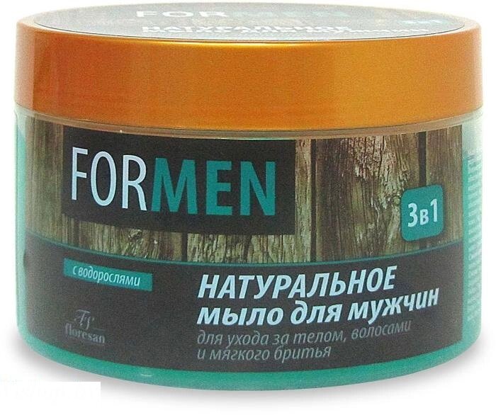 Натуральное мыло для мужчин 3в1 450мл от компании Интернет-магазин «Hutki. by» - фото 1