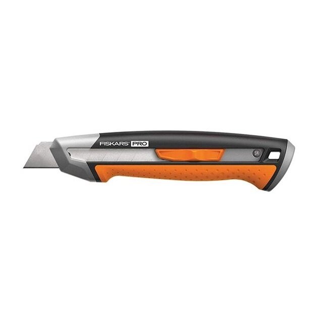 Нож с выдвижным, сменным лезвием18мм CarbonMax FISKARS от компании Интернет-магазин «Hutki. by» - фото 1