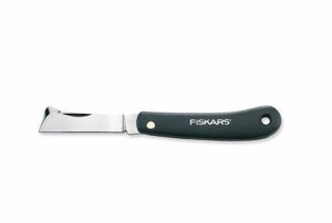 Нож садовый FISKARS плоский для прививок 125900