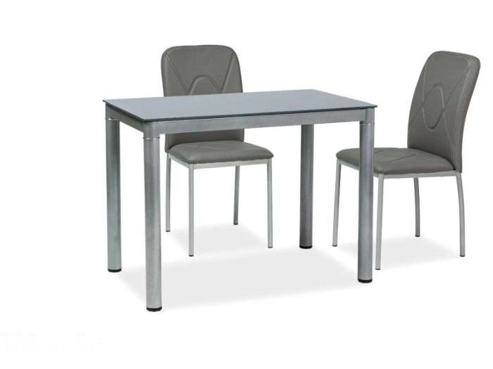 Обеденный стол SIGNAL GALANT серый 100/60 от компании Интернет-магазин «Hutki. by» - фото 1
