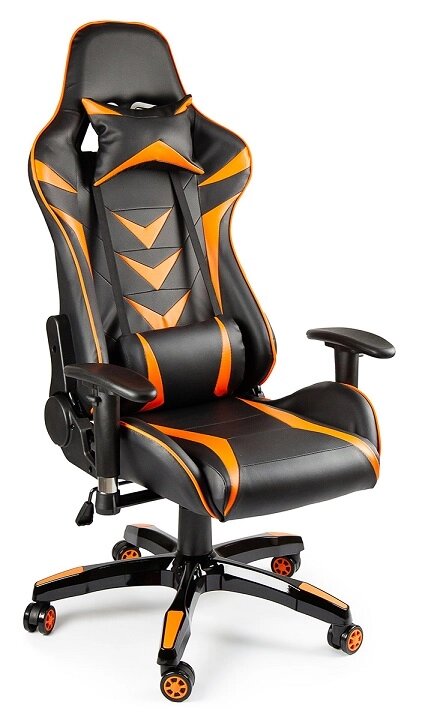 Офисное кресло Calviano Calviano MUSTANG black orange от компании Интернет-магазин «Hutki. by» - фото 1