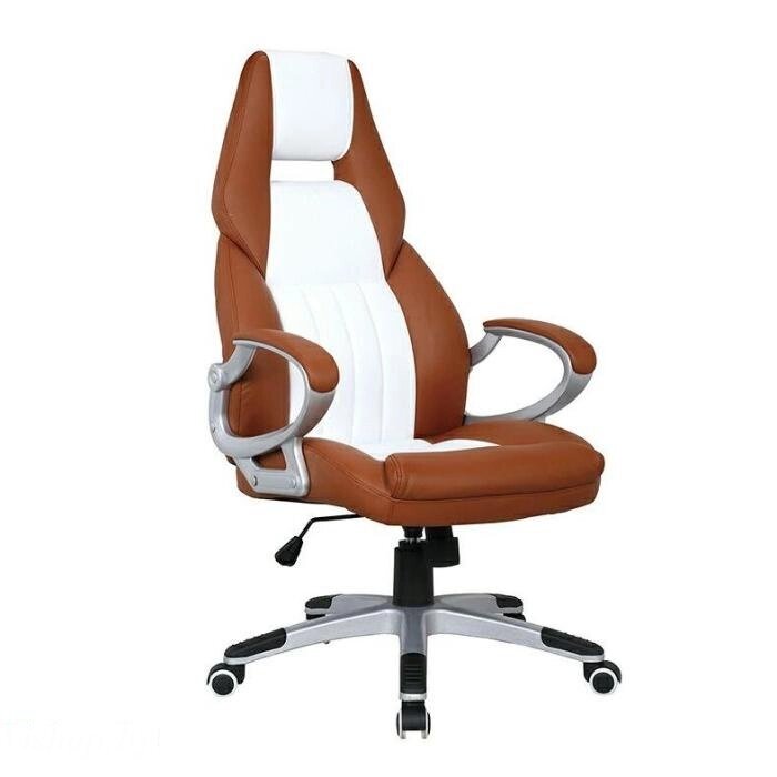Офисное кресло CALVIANO Carrera коричнево-белое от компании Интернет-магазин «Hutki. by» - фото 1