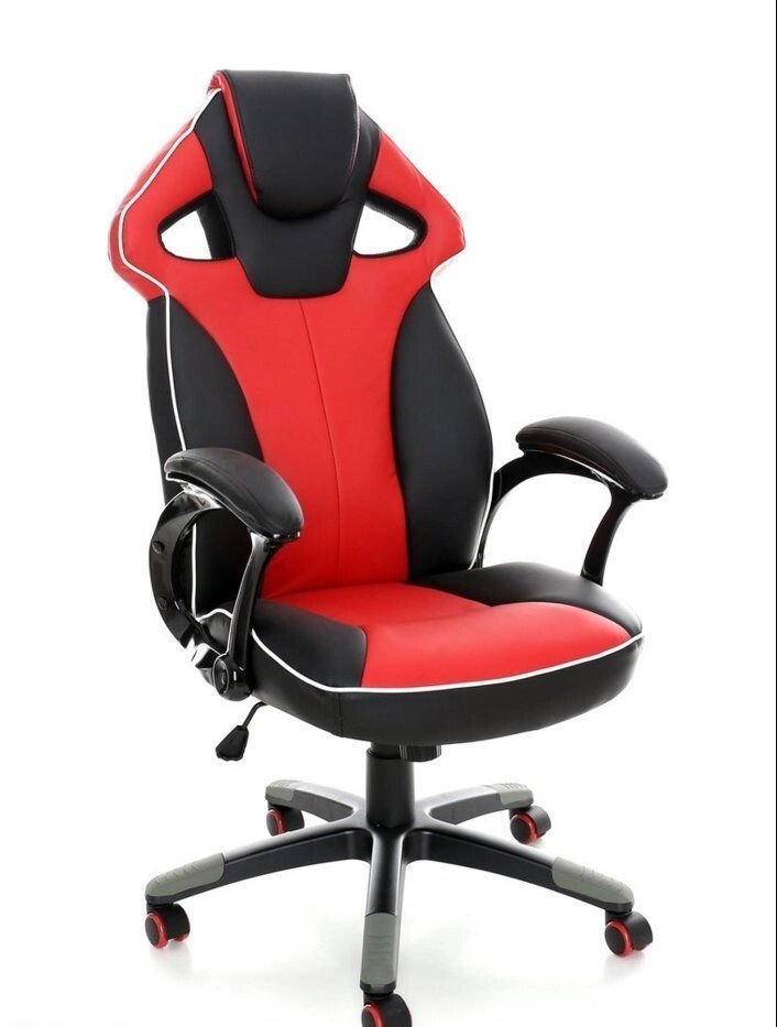 Офисное кресло LUCARO 2013167 черно-красное от компании Интернет-магазин «Hutki. by» - фото 1