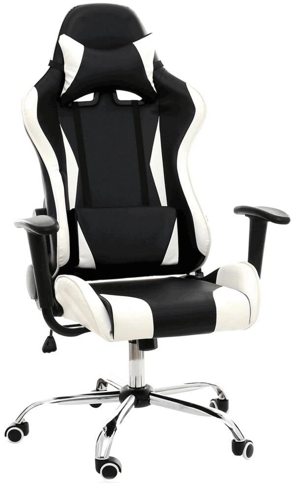Офисное кресло LUCARO RACER EXCLUSIVE black white от компании Интернет-магазин «Hutki. by» - фото 1