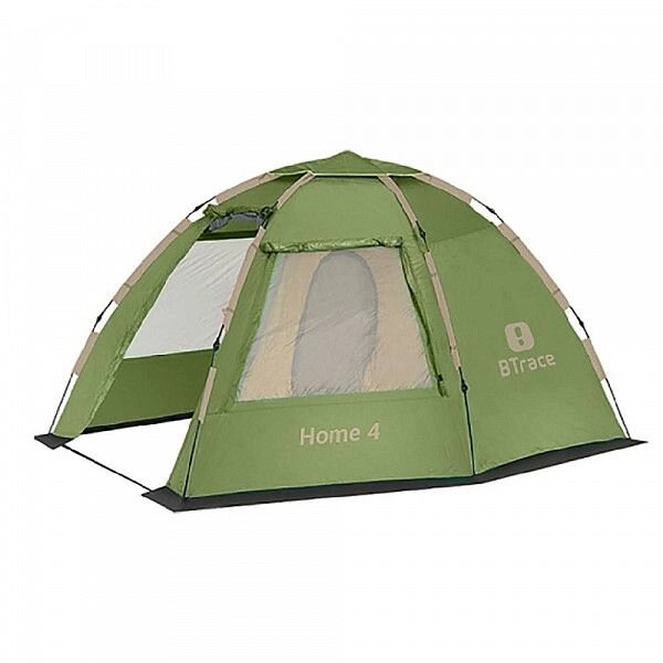Палатка BTrace Home 4 green beige от компании Интернет-магазин «Hutki. by» - фото 1
