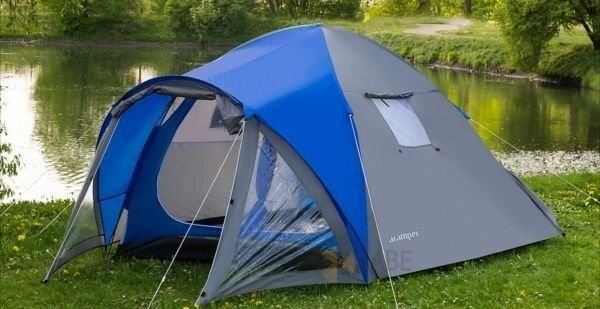 Палатка туристическая Acamper VEGA 4-х местная 3000 мм blue от компании Интернет-магазин «Hutki. by» - фото 1