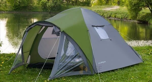 Палатка туристическая Acamper VEGA 4-х местная 3000 мм green от компании Интернет-магазин «Hutki. by» - фото 1