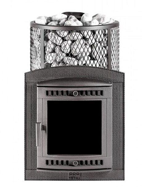 Печь для бани Prometall Атмосфера L с сеткой для камней от компании Интернет-магазин «Hutki. by» - фото 1