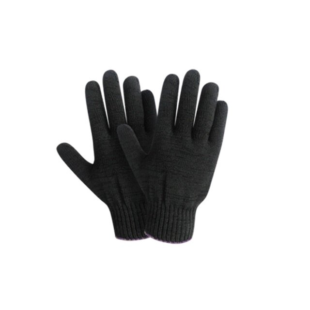 Перчатки х/б трикотажные, 10класс, черные, РБ (мин. риски) (34гр) (2477) от компании Интернет-магазин «Hutki. by» - фото 1