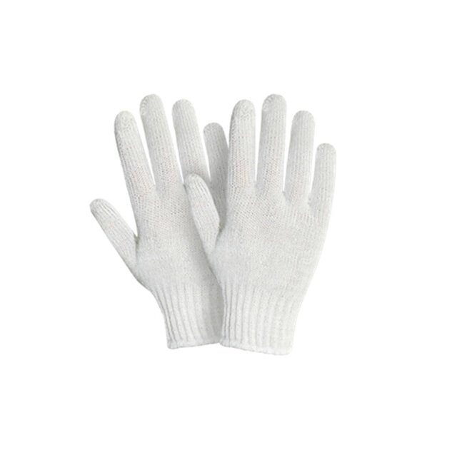 Перчатки х/б трикотажные, 7,5класс, белые, РБ (мин. риски) (36гр) (2056) от компании Интернет-магазин «Hutki. by» - фото 1
