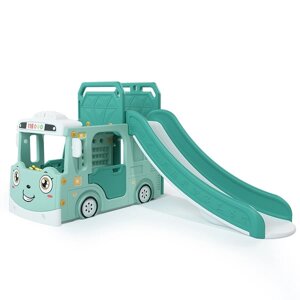 Горка + игровая зона Автомобиль PS-049-М ментол