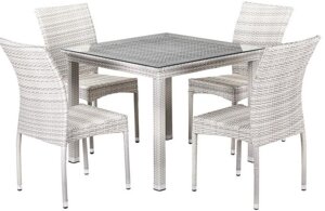 Комплект мебели T257C/Y380-W85-90x90 4Pcs Latte
