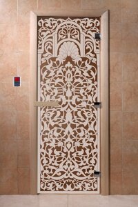 Дверь для сауны Doorwood серия "Флоренция" бронза