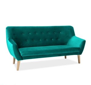 Диван для отдыха SIGNAL NORDIC 3 VELVET BLUVEL85