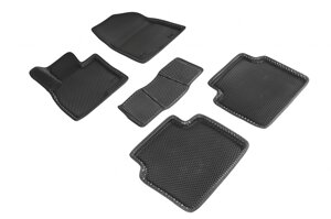 Коврики салона EVA 3D ромб для Mazda 6 2012- Черные
