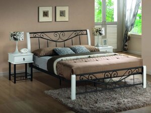 Кровать SIGNAL Parma 160х200 бело-черная