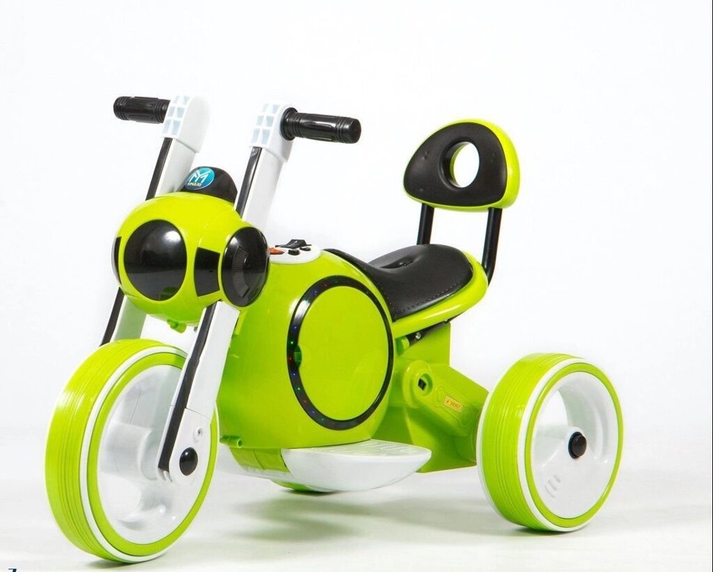 Детский электромобиль-мотоцикл Wingo MOTO Y LUX зеленый глянец - преимущества