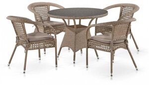 Комплект мебели Лион-1B T220CT/Y32-W56 Light brown 4Pcs