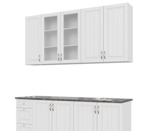 Кухонный гарнитур SV-мебель Прованс (2,0 м) 912 Белый текстурный/Корпус белый